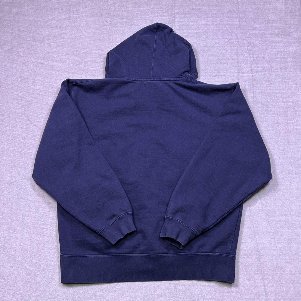 J America Butler Bulldogs Mens Large Navy Blue Hooded Sweatshirt Hoodie‎ - Picture 2 of 9